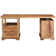Taran Designs Darcy 4-drawer Live Edge Solid Wood Writing Desk in Brown