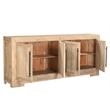 Taran Designs Lawrence 4-door Solid Wood Sideboard in Beige