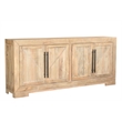 Taran Designs Lawrence 4-door Solid Wood Sideboard in Beige
