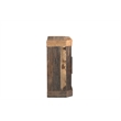 Taran Designs Milton 2-door Solid Wood Accent Cabinet in Dark Brown
