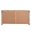 Taran Designs Milton 4-door Solid Wood Sideboard in Dark Brown