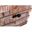 Taran Designs Milton 4-door Solid Wood Sideboard in Dark Brown