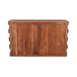 Taran Designs Milton 4-door Solid Wood Sideboard in Dark Brown