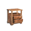 Taran Designs Darcy 3-drawer Live Edge Solid Wood Nightstand in Brown