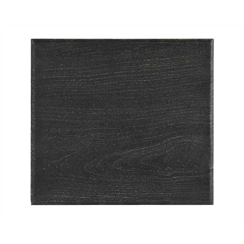 Taran Designs Milton 2-piece Carved Solid Wood Living Room Table Set in Black