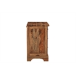 Taran Designs Darcy 3-drawer Live Edge Solid Wood Nightstand in Brown