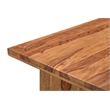 Taran Designs Darcy 3-drawer Live Edge Solid Wood Writing Desk in Brown