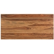 Taran Designs Darcy 3-drawer Live Edge Solid Wood Writing Desk in Brown