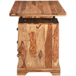 Taran Designs Darcy 3-drawer Live Edge Solid Wood Writing Desk in Brown