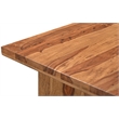 Taran Designs Darcy 3-drawer Live Edge Solid Wood Writing Desk in Brown