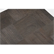 Taran Designs Maria Solid Wood Side Table in Dark Gray