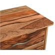Taran Designs Darcy 3-drawer Live Edge Solid Wood Filing Cabinet in Brown