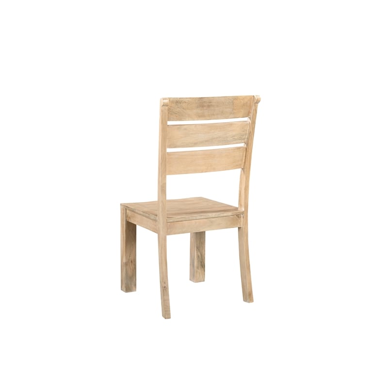 Taran Designs Lawrence Solid Wood Dining Chairs (Set of 2) in Beige