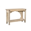 Taran Designs Isabella Carved Solid Wood Console Table in Beige/Black