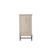 Taran Designs Mason 6-door Geometric Pattern Solid Wood Sideboard in White