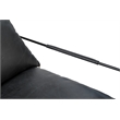 Taran Designs Kenneth Upholstered Metal Accent Chair in Black