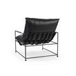 Taran Designs Kenneth Upholstered Metal Accent Chair in Black