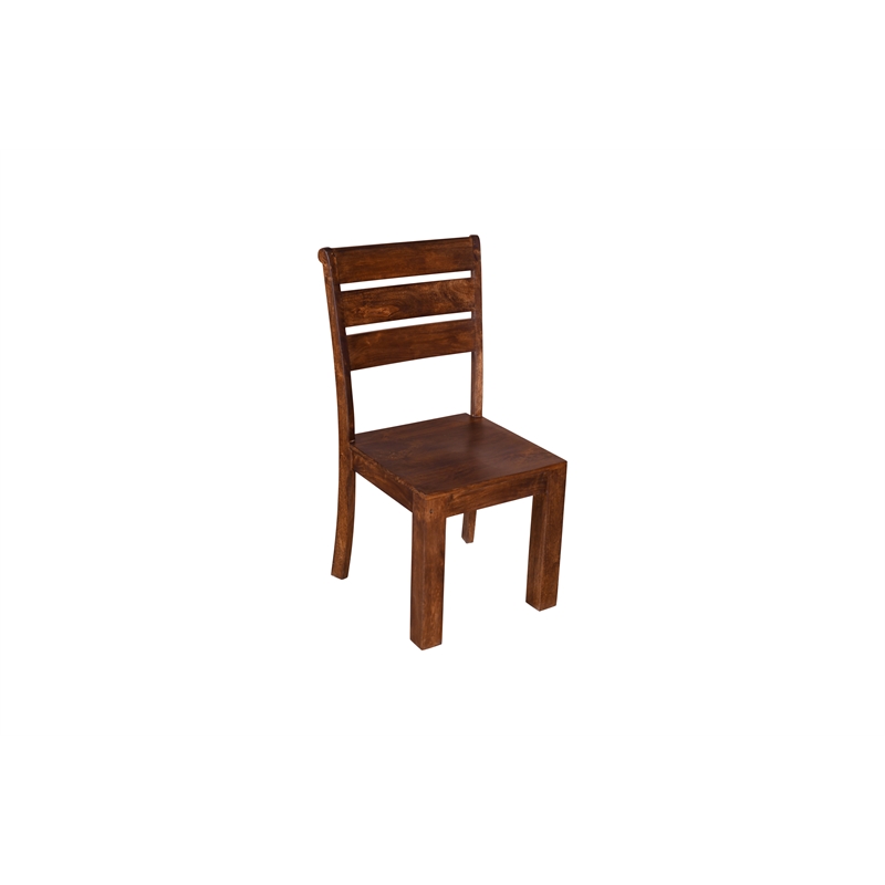 Taran Designs Lawrence 7-piece Solid Wood Dining Set in Dark Brown