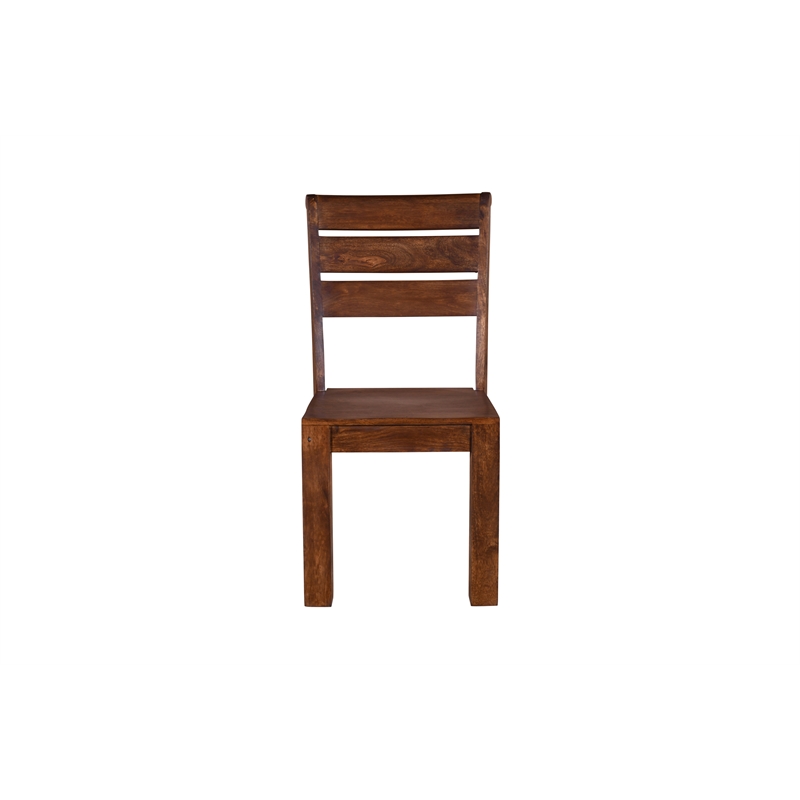 Taran Designs Lawrence 5-piece Solid Wood Dining Set in Dark Brown