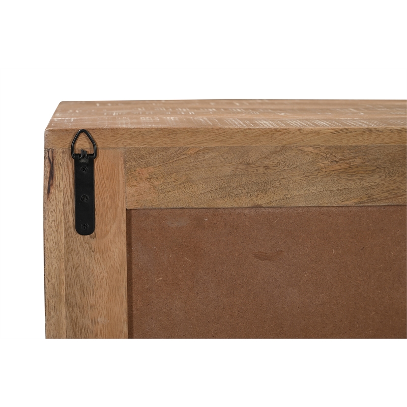 Taran Designs Lark 4-door Carved Solid Wood Sideboard in Beige
