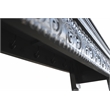 Taran Designs Isabella Carved Solid Wood Hall Tree Bench in Black