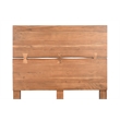Taran Designs Oliver Live Edge Solid Wood Queen Panel Bed in Brown