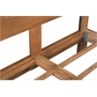 Taran Designs Oliver Live Edge Solid Wood Queen Panel Bed in Brown