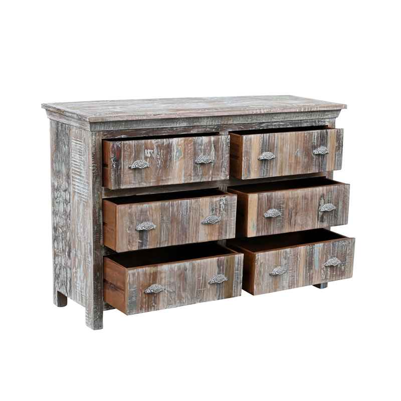 Taran Designs Hayden 3-piece Solid Wood Bedroom Set in White Multicolor
