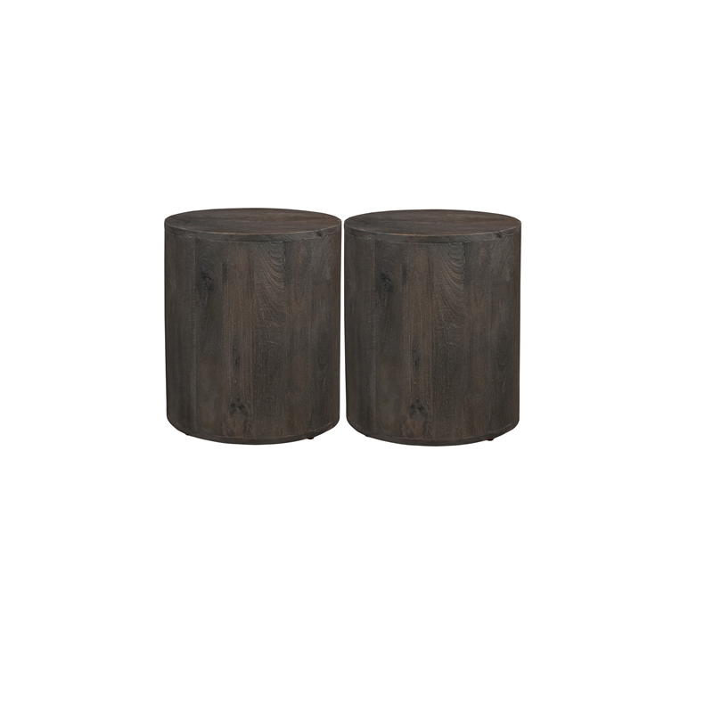 Taran Designs Maria 3-piece Solid Wood Living Room Table Set in Brown