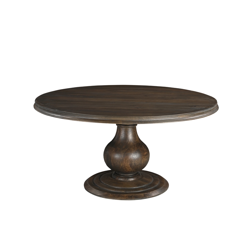 Taran Designs Lawrence 5-piece Solid Wood Dining Set in Dark Brown