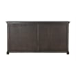 Taran Designs Lark 4-door Shutter Solid Wood Sideboard in Dark Brown