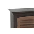 Taran Designs Lark 4-door Shutter Solid Wood Sideboard in Dark Brown
