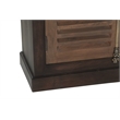 Taran Designs Lark 4-door Shutter Solid Wood Sideboard in Dark Brown