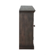 Taran Designs Lark 4-door Shutter Solid Wood Sideboard in Dark Brown