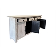 Taran Designs Isabella 4-drawer 4-door Solid Wood Sideboard in White