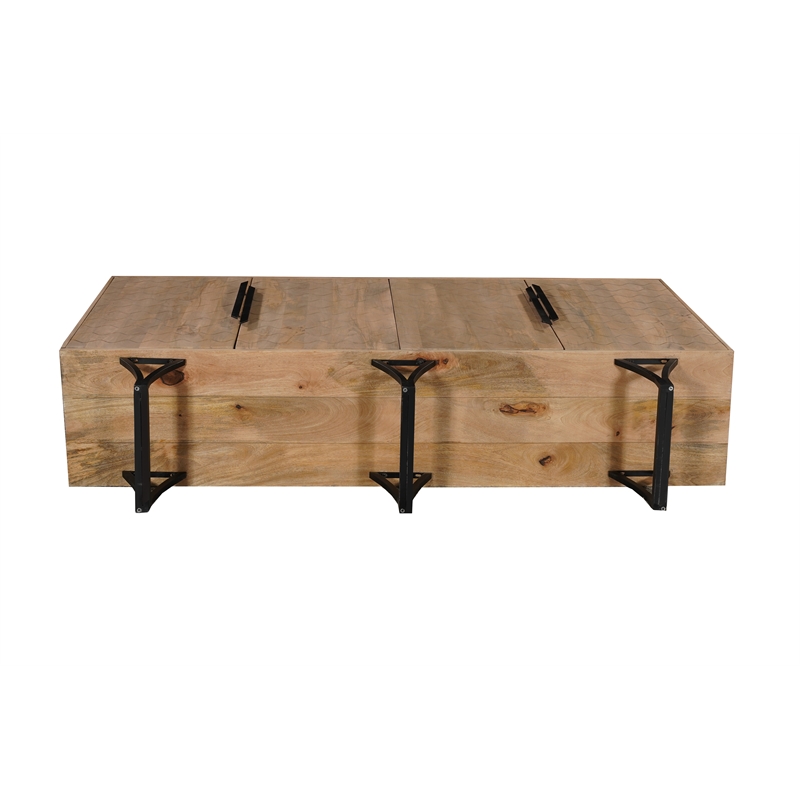 Taran Designs Lark 4-door Geometric Pattern Solid Wood Sideboard in Beige
