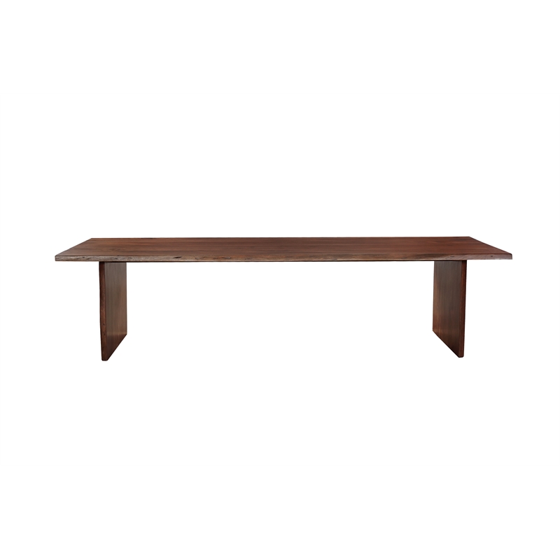 Taran Designs Belmont 13-piece Live Edge Solid Wood Dining Set in Dark Brown