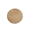 Taran Designs Lark Modern Round Solid Wood End Table in Brown