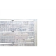 King Size Panel Bed Handcrafted from Solid Wood in Gray/White