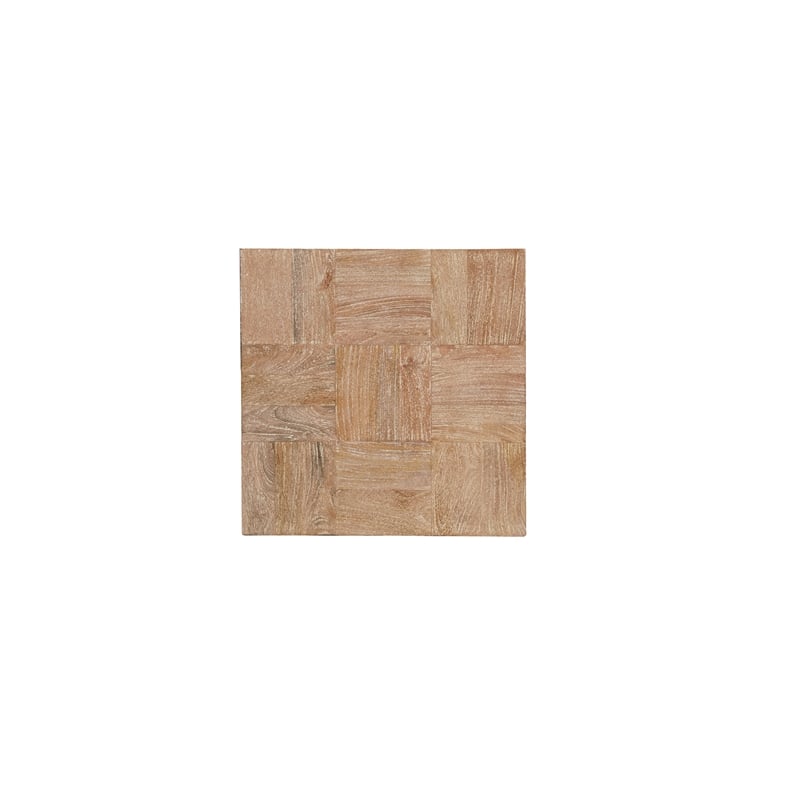 2-Piece Solid Wood Coffee and End Table Set Brown Mango Wood