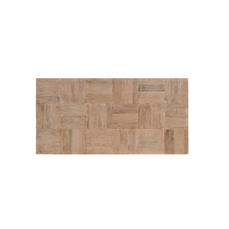 2-Piece Solid Wood Coffee and End Table Set Brown Mango Wood