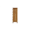 Solid Mango Wood 6-Drawer Tall Chest 54 Inch Brown Fully Assembled