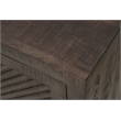 Lark Brown Fluted 4-Door Solid Wood Sideboard Storage Cabinet