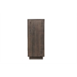 Lark Brown Fluted 4-Door Solid Wood Sideboard Storage Cabinet