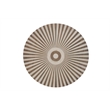 Lark Brown Round Solid Wood Mango Coffee Table with Starburst Inlay Pattern