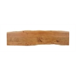 Belmont Farmhouse Brown Live Edge Solid Wood Dining Entryway Bench