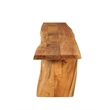 Belmont Farmhouse Brown Live Edge Solid Wood Dining Entryway Bench