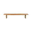 Belmont Farmhouse Live Edge Solid Wood Dining Entryway Bench in Brown