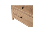 Belmont Brown Solid Wood 5-drawer Chest with Tree Slice Design