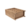 Belmont Brown Solid Wood 5-drawer Chest with Tree Slice Design